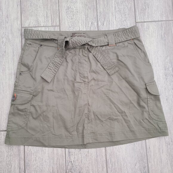 Nike Dresses & Skirts - Nike Golf Sport Dri-Fit Olive Green Cargo Skirt Women's Size 10